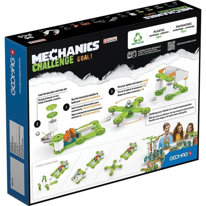 Geomag AAABS15635 - Juego de Construcción Magnético ¡Desafío Mecánico Gol! - 96 Piezas - Plástico Reciclado 17 Geomag AAABS15635 - Juego de Construcción Magnético ¡Desafío Mecánico Gol! - 96 Piezas - Plástico Reciclado 17