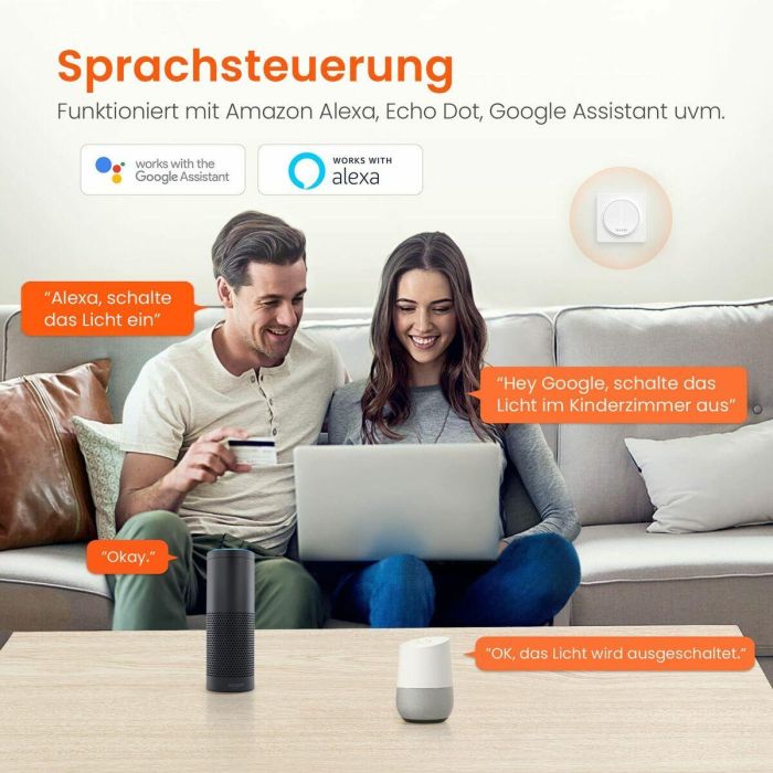 Tenda Ss9 Interruptor Táctil Dimmer WiFi Inteligente, Compatible con Alexa y Google Assistant, 2.4 GHz, Inalámbrico 5 Tenda Ss9 Interruptor Táctil Dimmer WiFi Inteligente, Compatible con Alexa y Google Assistant, 2.4 GHz, Inalámbrico 5