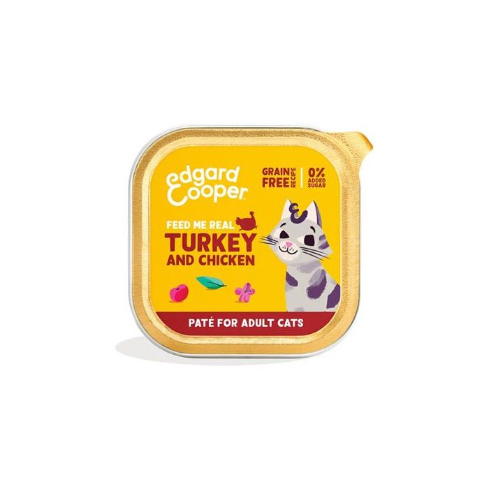Feline Adult Pate Pavo y Pollo - 16 Tarrinas de 85 gr - Comida Húmeda para Gatos Feline Adult Pate Pavo y Pollo - 16 Tarrinas de 85 gr - Comida Húmeda para Gatos