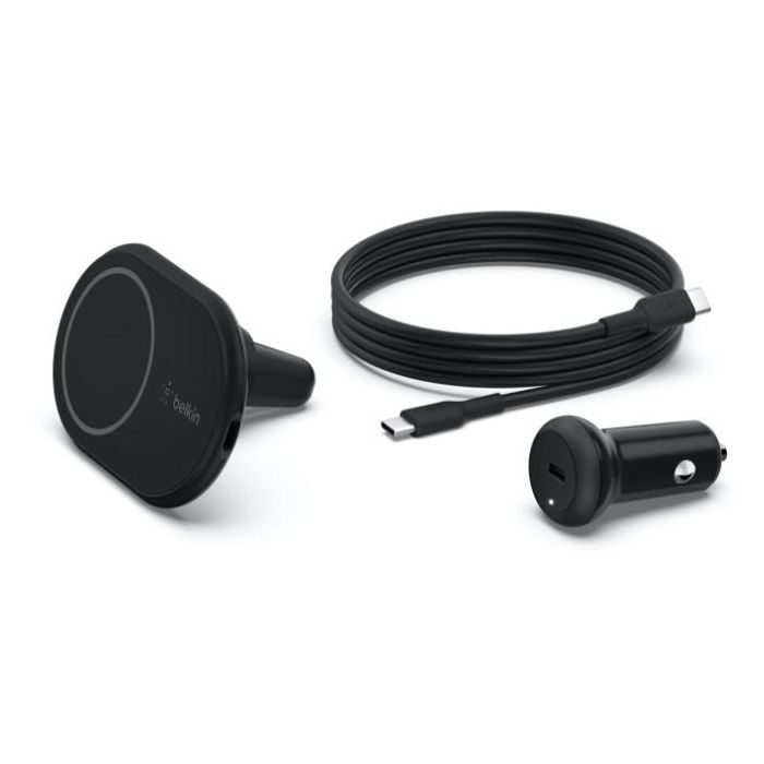 Belkin WIC004BTBK Soporte Magnético Coche con Cargador Inalámbrico 10W para iPhone 12/13, USB PD 20W, Negro 7