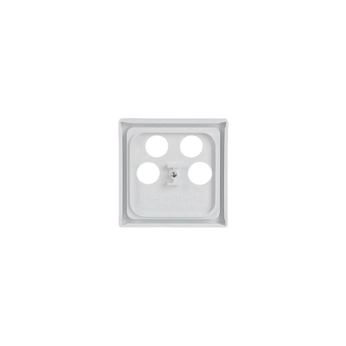 Busch-Jaeger BJ 1743/10-04-84 Placa Frontal Blanca Mate para TV/SAT, 1 Módulo, Plástico Termoplástico, IP20