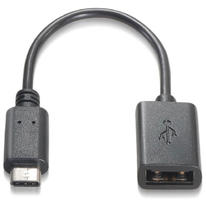 Nanocable 10.01.2400 Cable USB 2.0 Tipo-C Macho a USB-A Hembra OTG Negro 15cm, Carga 3A, 480Mbps, Thunderbolt 3 0 Nanocable 10.01.2400 Cable USB 2.0 Tipo-C Macho a USB-A Hembra OTG Negro 15cm, Carga 3A, 480Mbps, Thunderbolt 3 0