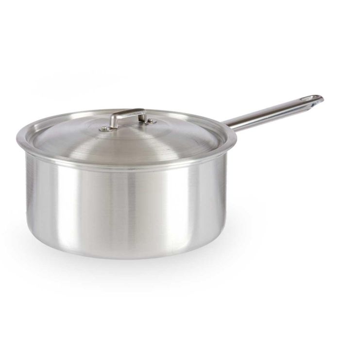 Cazo de Aluminio Kinvara con Tapa 24 cm, 5 L - Plata (10 Unidades) 1 Cazo de Aluminio Kinvara con Tapa 24 cm, 5 L - Plata (10 Unidades) 1
