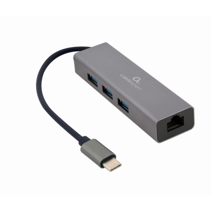 Gembird A-CMU3-LAN-01 base para portátil y replicador de puertos USB 3.2 Gen 1 (3.1 Gen 1) Type-C Gris Gembird A-CMU3-LAN-01 base para portátil y replicador de puertos USB 3.2 Gen 1 (3.1 Gen 1) Type-C Gris