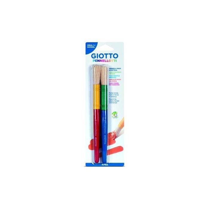 Pincel Giotto Maxi Escolar Blister De 2 (Set de 20)