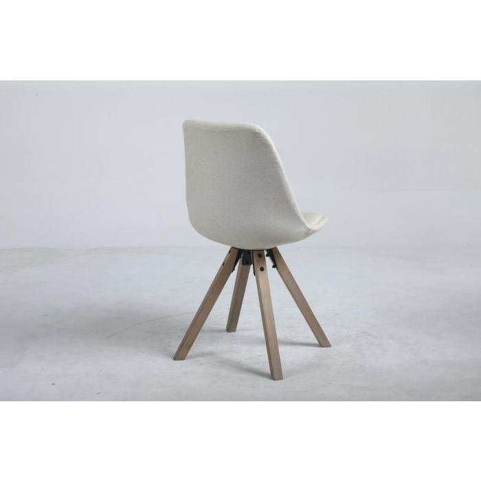 Silla Scandi DKD Home Decor Beige Marron 55 x 84 x 48 cm 5