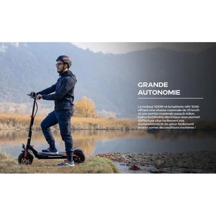 Urbanglide URB3700092657188 Patinete Eléctrico Todoterreno Plegable ECROSS PRO LITE 2, Rueda 10", 48V, 800W, Autonomía 40km, Luz Freno Intermitentes 1