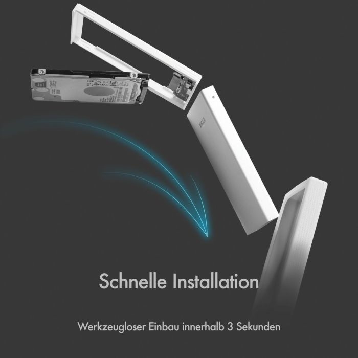 2.5 6cm 1x SATA 2.5" zu 1x USB 3.0 Host. Schreibschutz ICY BOX 5