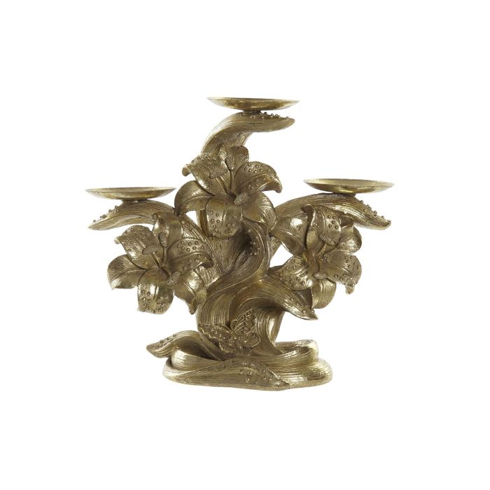 Portavela Glam DKD Home Decor Dorado 12 x 23 x 26 cm Portavela Glam DKD Home Decor Dorado 12 x 23 x 26 cm