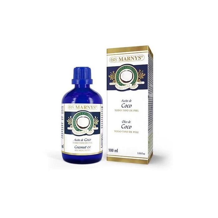 MARNYS Aceite de Coco 100ml Desodorizado para Piel y Cabello