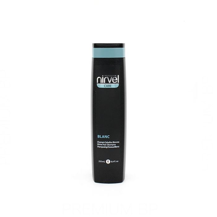 Nirvel Care Champú Blanc 250 Ml - Reduce tonos amarillentos y reaviva el brillo para cabellos grises y blancos, hidrata y suaviza