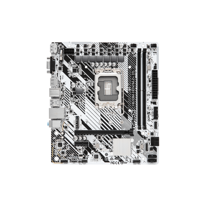 Asrock H610M-HDV/M.2+ D5 Intel H610 LGA 1700 micro ATX Asrock H610M-HDV/M.2+ D5 Intel H610 LGA 1700 micro ATX
