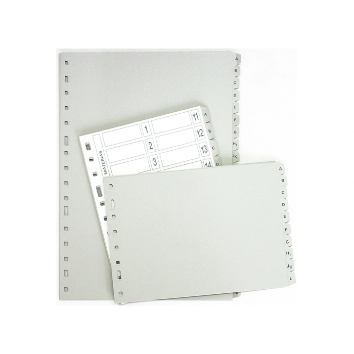 Multifin Separador Alfabético 3002 Plástico Cuarto Natural 20 Pestañas 155x215 mm 1