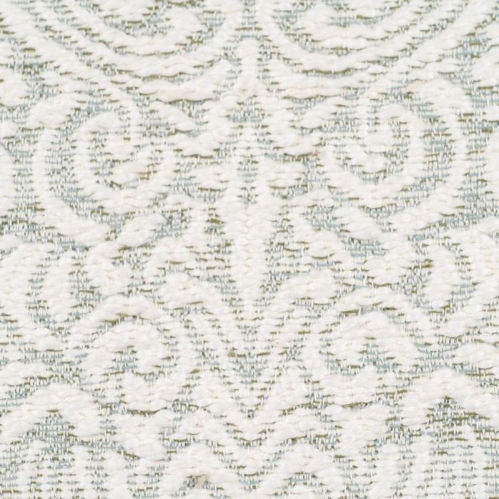 Cojín Blanco-Verde Algodón Decoración 40 X 60 cm