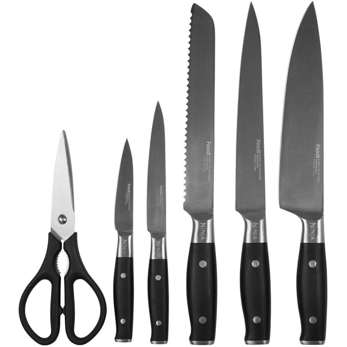 Ninja K32006EU Set Tacoma con Afilador Integrado, 5 Cuchillos y Tijeras, Acero Inoxidable Alemán 10 Ninja K32006EU Set Tacoma con Afilador Integrado, 5 Cuchillos y Tijeras, Acero Inoxidable Alemán 10