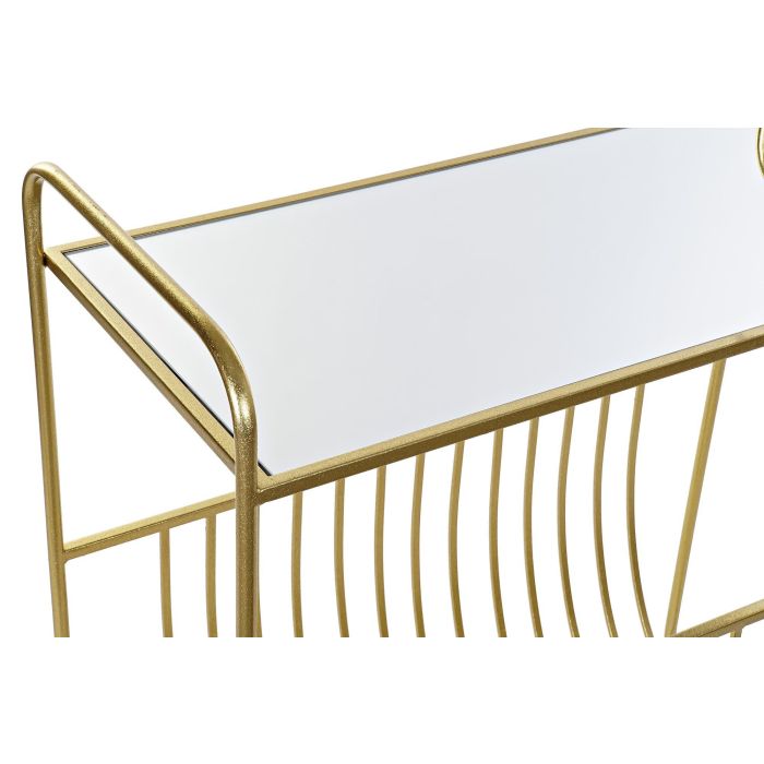 DKD Home Decor Revistero Dorado Metal y Espejo 35 x 76 x 83 cm 1 DKD Home Decor Revistero Dorado Metal y Espejo 35 x 76 x 83 cm 1