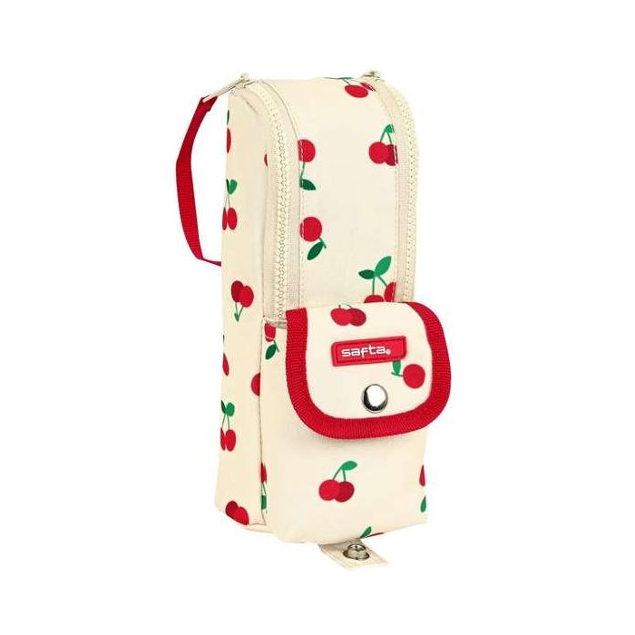 Estuche Escolar Safta Cherry Beige (6 x 21 x 6 cm) Estuche Escolar Safta Cherry Beige (6 x 21 x 6 cm)
