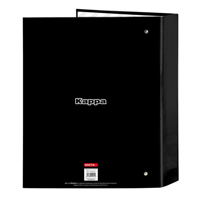Carpeta de anillas Kappa Dark Negro A4 27 x 33 x 6 cm 1 Carpeta de anillas Kappa Dark Negro A4 27 x 33 x 6 cm 1