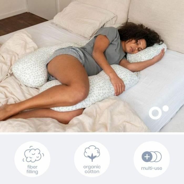 Doomoo DOO5400653010367 Almohada de Embarazo y Lactancia Maxxy Formato XXL Ultra Cómoda Verde 3