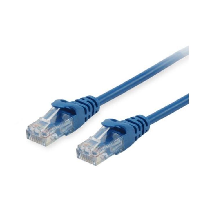 Equip Patchkabel Cat6 U/UTP 2xRJ45 0.15m blau Polybeutel