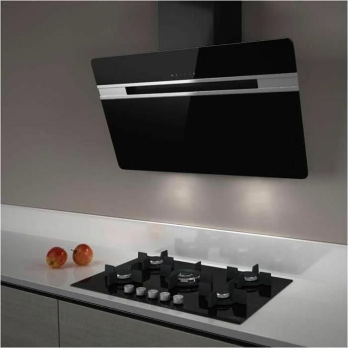 Turboair Campana de Extracción / Reciclaje Thunder 60cm Negra - 757 m3/h, 69 dB, 3 Velocidades 3