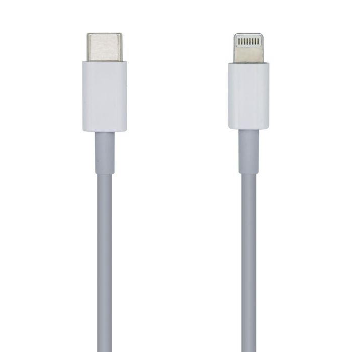 Aisens Cable USB-C a Lightning 20 cm Carga Rápida 2A Blanco para iPhone/iPad