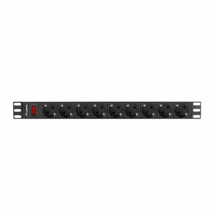 Regleta Enchufes 9 Tomas con Interruptor Lanberg PDU-09F-0300-BK 220-250 V 16 A 4000 W 0 Regleta Enchufes 9 Tomas con Interruptor Lanberg PDU-09F-0300-BK 220-250 V 16 A 4000 W 0