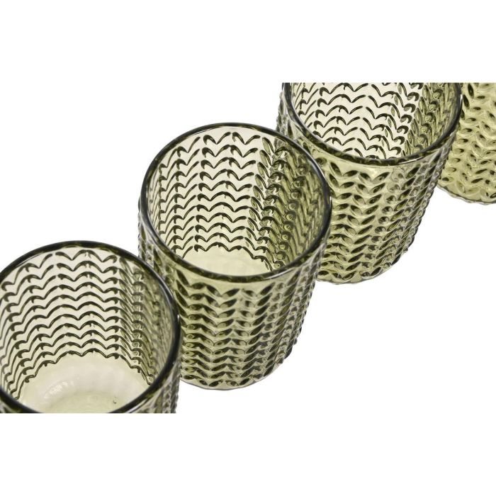 Vaso Basicos DKD Home Decor Verde 7.5 x 13 x 7.5 cm Set de 6 2 Vaso Basicos DKD Home Decor Verde 7.5 x 13 x 7.5 cm Set de 6 2