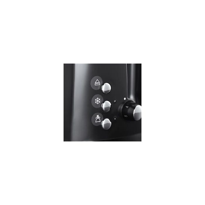Russell Hobbs 22601-56 Tostador Textures Plus, Negro Mate/Alto Brillo, Ranuras Extra Largas, Función Pan Congelado, Ajuste de Tueste 4 Russell Hobbs 22601-56 Tostador Textures Plus, Negro Mate/Alto Brillo, Ranuras Extra Largas, Función Pan Congelado, Ajuste de Tueste 4