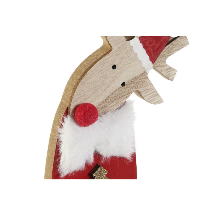 DKD Home Decor Figura Reno Multicolor de MDF y Poliéster 4.5 x 21 x 12 cm (6 Unidades) 1