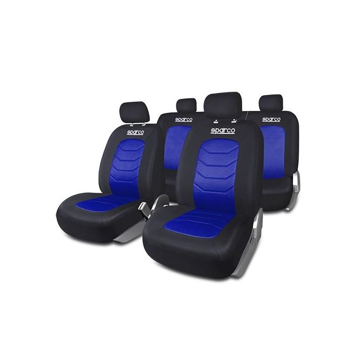 Juego Fundas S-Line Azul Sparco Cs6 SPC1019AZ Juego Fundas S-Line Azul Sparco Cs6 SPC1019AZ