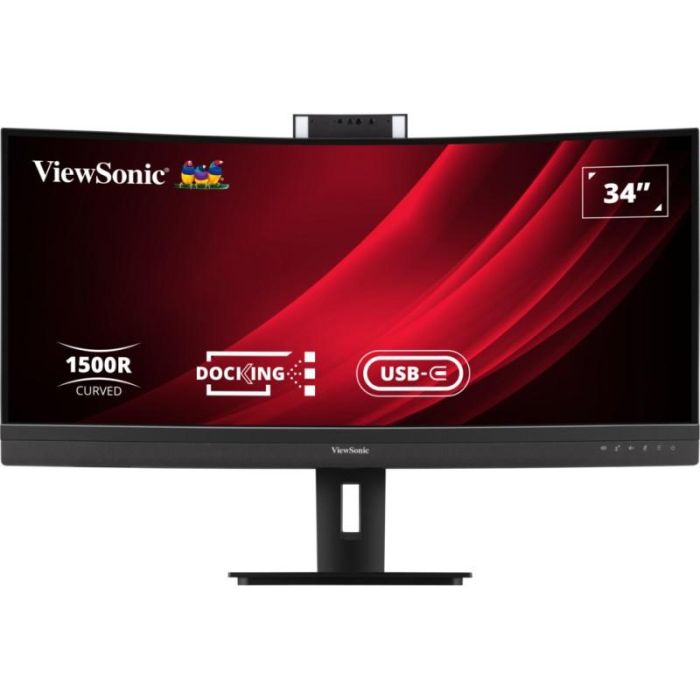 Viewsonic VG3457CV Monitor Curvo 34" UWQHD 21:9 USB-C/HDMI/DP con Webcam y Ethernet