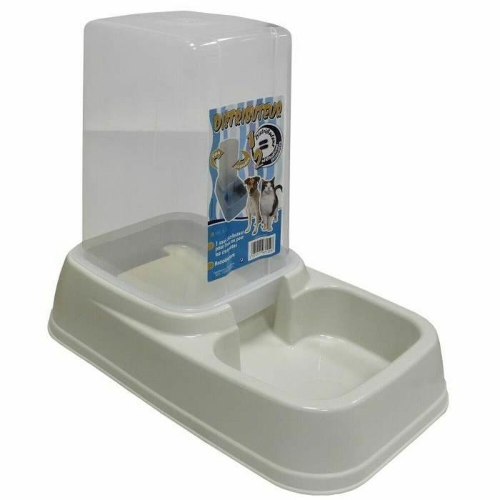 Aime Dispensador de Agua y Croquetas 2 en 1 para Gatos y Perros, Capacidad 3.7 L