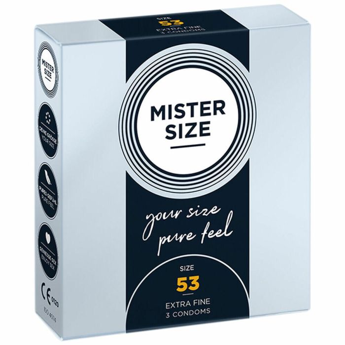 Preservativos Mister Size Extrafinos (53 mm) Preservativos Mister Size Extrafinos (53 mm)