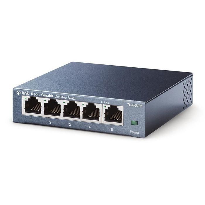Switch TP-Link TL-SG105 5 Puertos/ RJ-45 10/100/1000 1 Switch TP-Link TL-SG105 5 Puertos/ RJ-45 10/100/1000 1