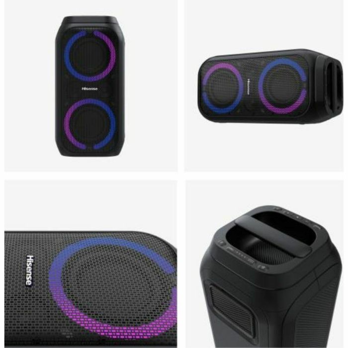 Hisense Party Rocket 160 Altavoz para Fiestas 160W Negro Inalámbrico y Alámbrico Bluetooth USB IPX4 con Batería 12h 20 Hisense Party Rocket 160 Altavoz para Fiestas 160W Negro Inalámbrico y Alámbrico Bluetooth USB IPX4 con Batería 12h 20