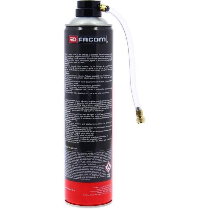 Facom Reparación de Pinchazos para Neumáticos con/sin Cámara 175 mm, 600 ml Aerosol Sin Desmontaje 1