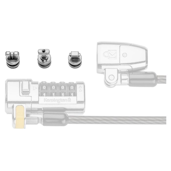 Kensington ClickSafe Universal Slots Security Anchors Kit Compatible con ranuras T-Bar, Nano y Wedge 3