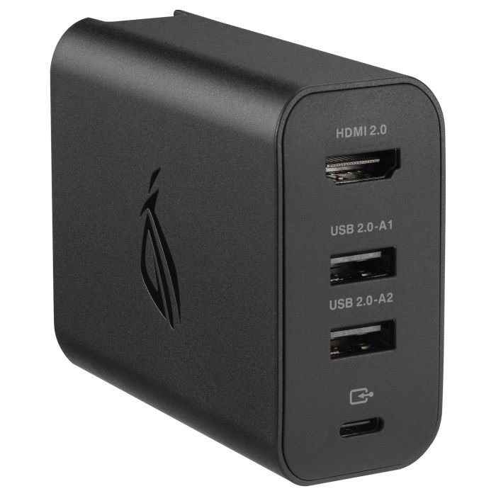 ASUS ROG 100W Gaming Charger Dock, USB Tipo C, Negro, 100W, 4K Ultra HD, 1x HDMI 2.0, 2x USB 2.0 5