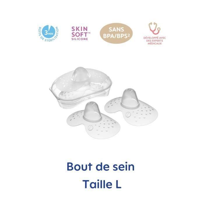 Mam MAM9001616824487 Bout de Sein de Silicona Talla L, para Esterilización, Pack de 2 unidades 1 Mam MAM9001616824487 Bout de Sein de Silicona Talla L, para Esterilización, Pack de 2 unidades 1