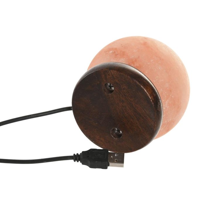 DKD Home Decor Lámpara de Sobremesa de Sal del Himalaya Rosa estilo Árabe 9x10x9 cm con Cable USB y LED 1 DKD Home Decor Lámpara de Sobremesa de Sal del Himalaya Rosa estilo Árabe 9x10x9 cm con Cable USB y LED 1