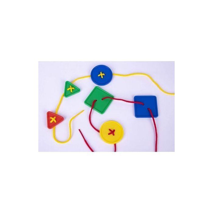 Juego de Botones Ensartables Apli Kids 17492/ 4 Cuerdas + 48 Botones/ Colores Surtidos 2 Juego de Botones Ensartables Apli Kids 17492/ 4 Cuerdas + 48 Botones/ Colores Surtidos 2