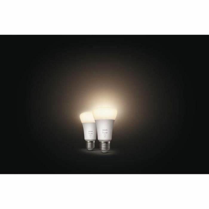 Bombillas LED inteligentes PHILIPS Hue White E27 - Paquete de 2 compatibles con Bluetooth 3