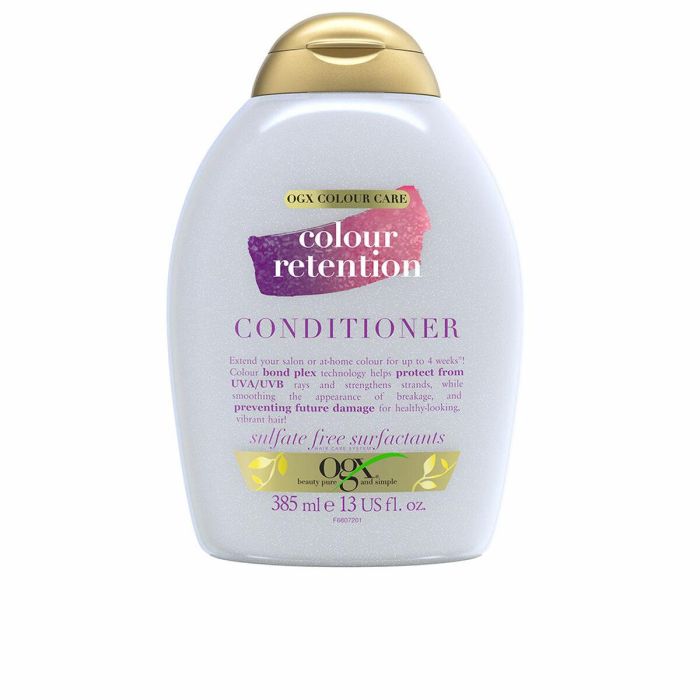 OGX Acondicionador Colour Retention para cabello teñido, protege el color y reduce daños, 385 ml