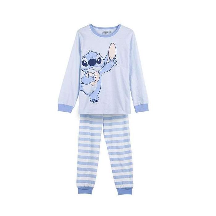 Cerdá Pijama largo Stitch single jersey para niño 10 años