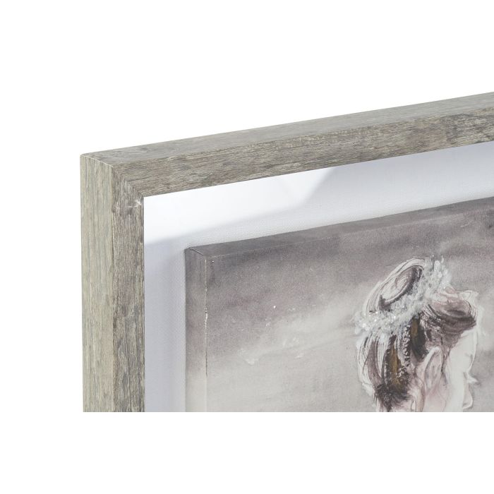 Cuadro Romantico DKD Home Decor Blanco Gris 3.8 x 80 x 40 cm (2 Unidades) 1 Cuadro Romantico DKD Home Decor Blanco Gris 3.8 x 80 x 40 cm (2 Unidades) 1