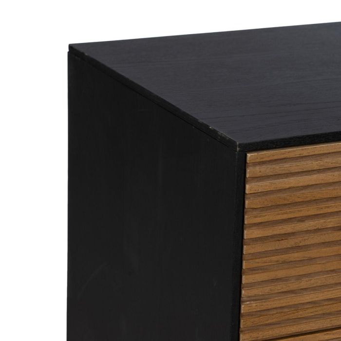 Cajonera ORLEANS Negro Natural Hierro Madera MDF 104 x 40 x 81,5 cm 6