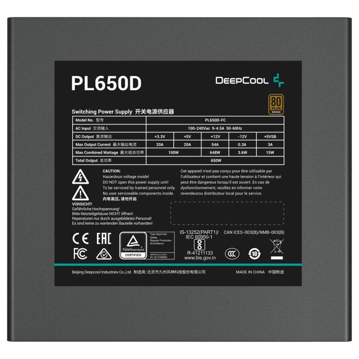 DeepCool PL650-D Fuente de Alimentación 650W Blanca 2