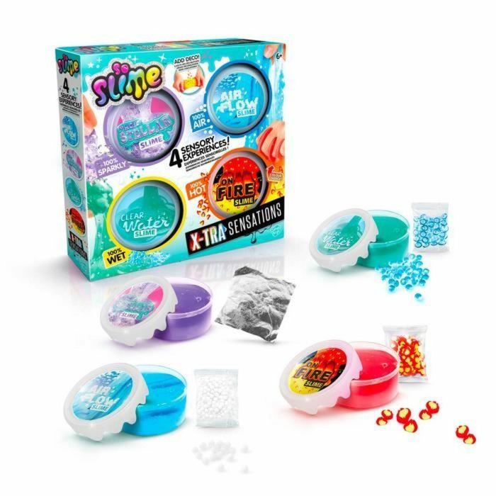 Canal Toys - SO SLIME DIY - Multipack Xtra Sensation - Con 4 slimes sensacionales y adornos - SSC 308