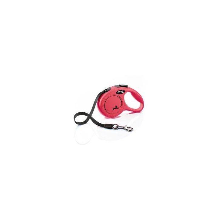 Correa extensible flexi classic 3m de cinta talla XS hasta 12kg color rojo nayeco